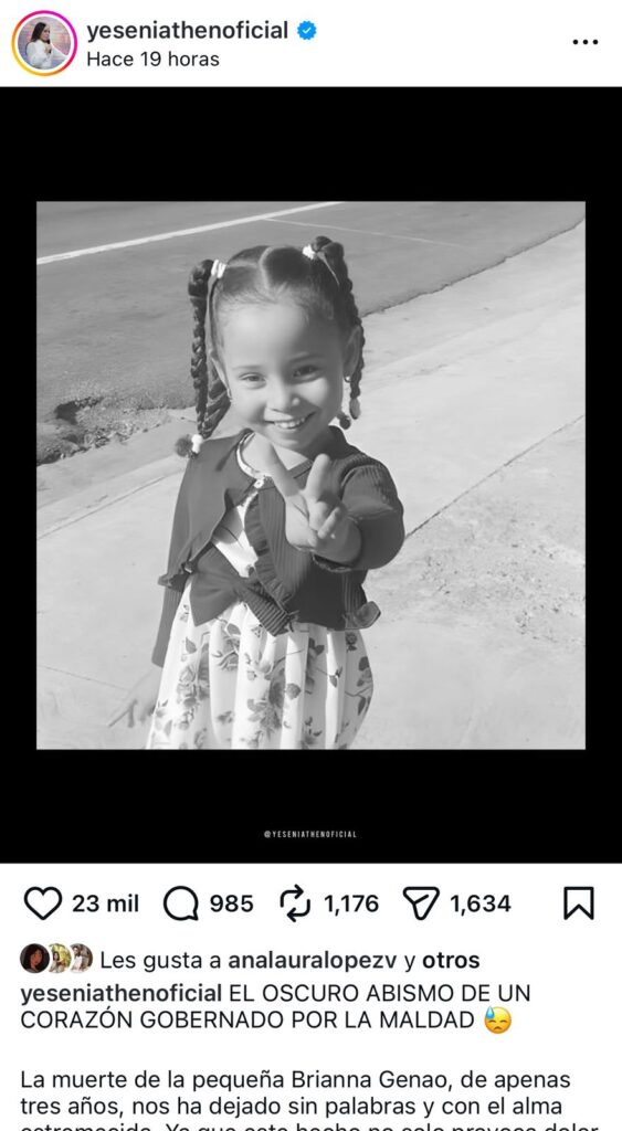 Figuras muestran consternación por la muerte de Brianna Genao | 2 | Figuras muestran consternación por la muerte de Brianna Genao - Noticias de hoy en República Dominicana | De Último Minuto