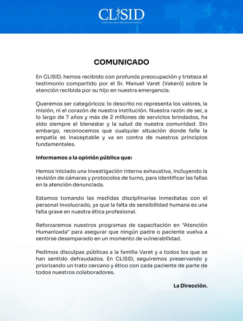 Centro médico se pronuncia tras denuncia pública del artista Vakeró - Noticias de hoy en República Dominicana | De Último Minuto