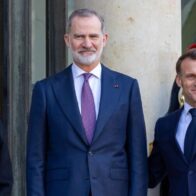 Macron recibe al rey Felipe VI en el Elíseo para una reunión privada