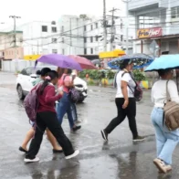 INDOMET pronostica aguaceros fuertes, tormentas eléctricas y posibles granizadas para este jueves