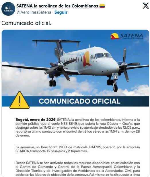 Encuentran accidentado el avión desaparecido en Colombia con sus 15 pasajeros fallecidos | 2 | Encuentran accidentado el avión desaparecido en Colombia con sus 15 pasajeros fallecidos - Noticias de hoy en República Dominicana | De Último Minuto