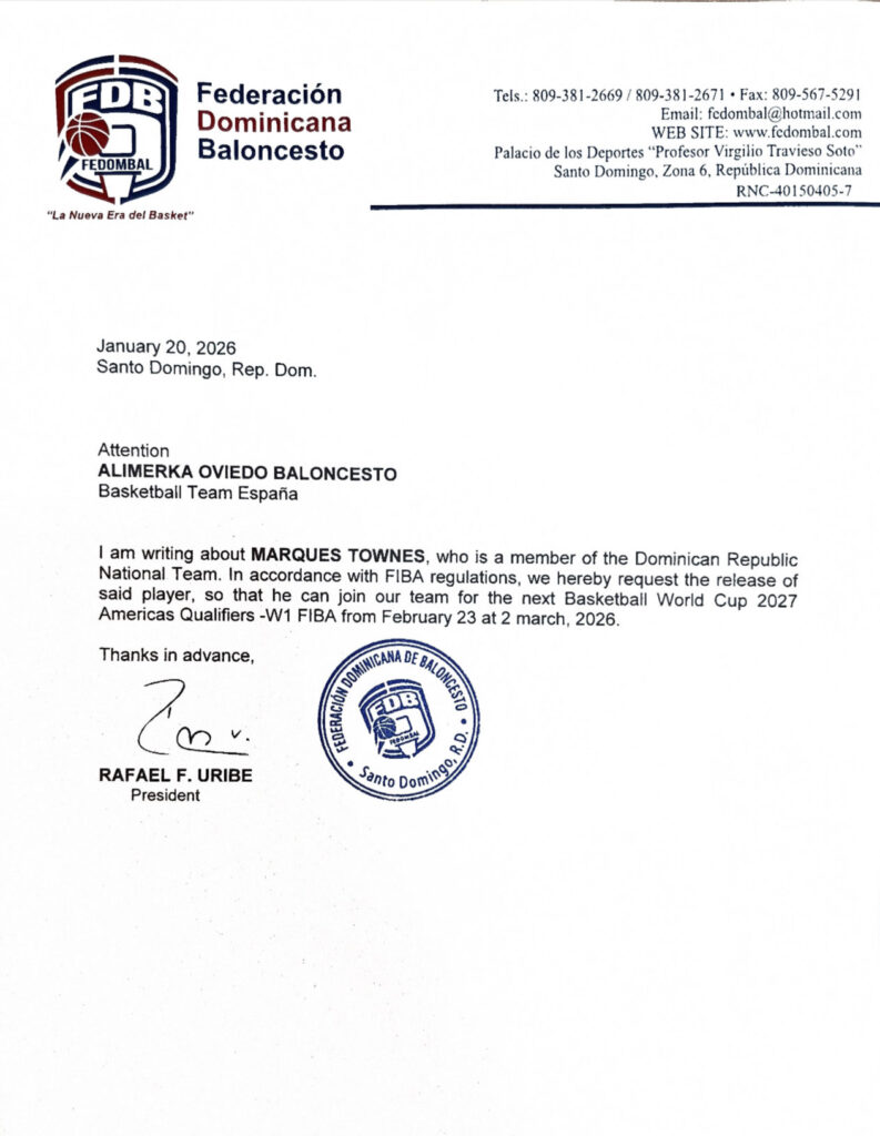 Marques Townes cuestiona manejo de su convocatoria a la selección de baloncesto de República Dominicana | 3 | Marques Townes cuestiona manejo de su convocatoria a la selección de baloncesto de República Dominicana - Noticias de hoy en República Dominicana | De Último Minuto