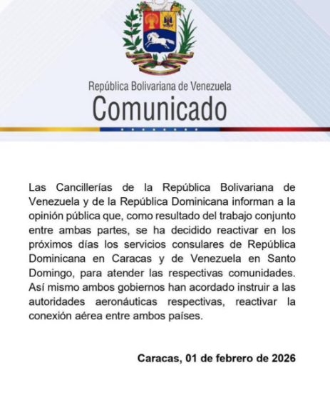 Venezuela y República Dominicana reactivarán servicios consulares y conexión aérea | 2 | Venezuela y República Dominicana reactivarán servicios consulares y conexión aérea - Noticias de hoy en República Dominicana | De Último Minuto