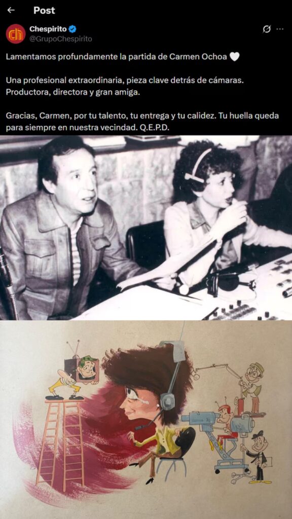 Muere Carmen Ochoa Aranda, productora clave de El Chavo del 8 y El Chapulín Colorado - Noticias de hoy en República Dominicana | De Último Minuto