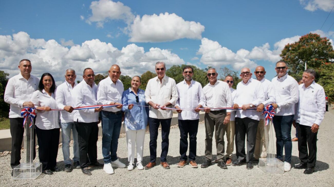 Abinader inicia muro y obras en el Río Yuna para proteger comunidad