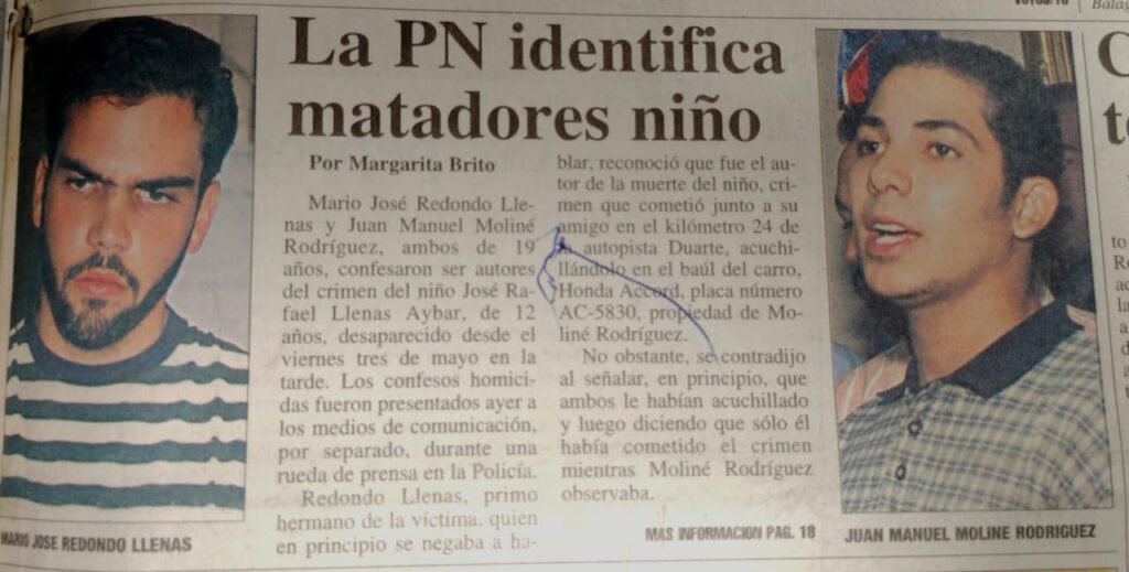 A 30 años del caso Llenas Aybar; Redondo Llenas será puesto en libertad el 5 de mayo - Noticias de hoy en República Dominicana | De Último Minuto