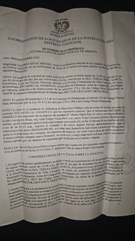 Denuncian a hombre acusado de robo en colmado del DN; lleva casi dos años prófugo | 2 | Denuncian a hombre acusado de robo en colmado del DN; lleva casi dos años prófugo - Noticias de hoy en República Dominicana | De Último Minuto