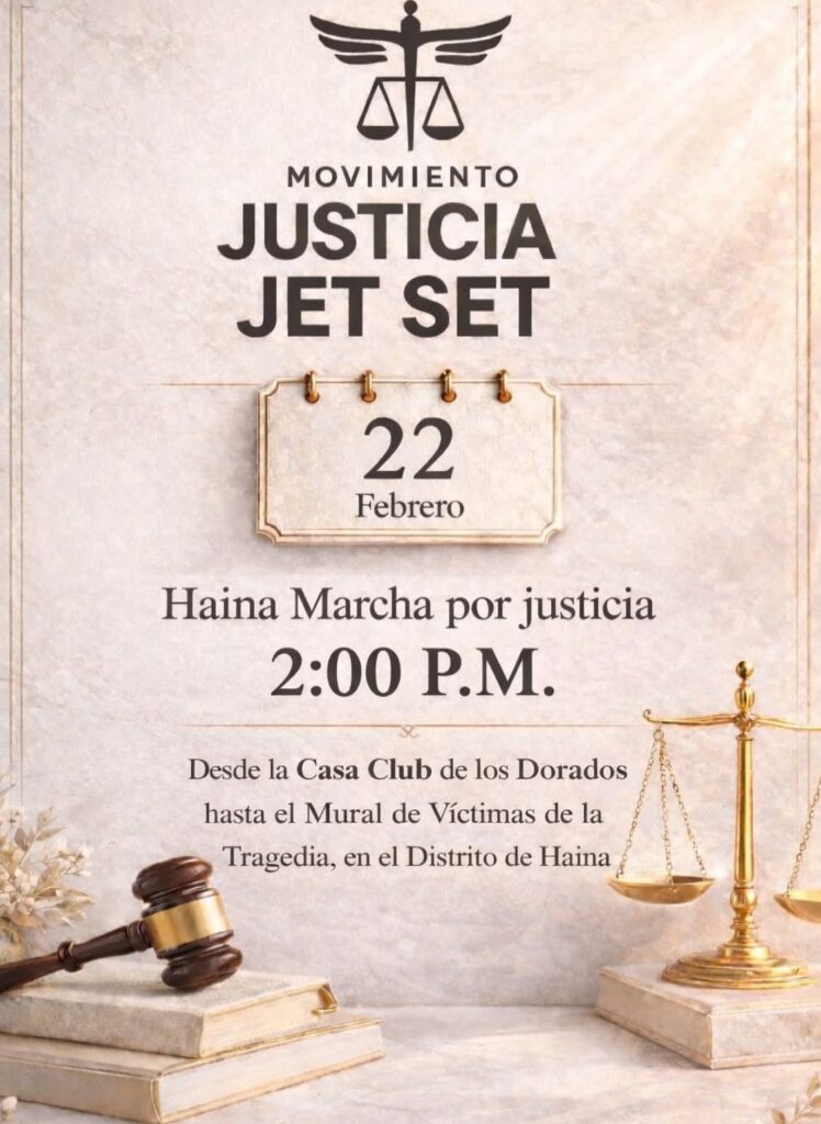 Movimiento Justicia Jet Set convoca “Marcha por la Justicia” en Haina este 22 de febrero - Noticias de hoy en República Dominicana | De Último Minuto