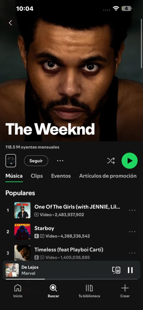 Bad Bunny sube al #2 mundial en oyentes mensuales de Spotify y supera a The Weeknd | 4 | Bad Bunny sube al #2 mundial en oyentes mensuales de Spotify y supera a The Weeknd - Noticias de hoy en República Dominicana | De Último Minuto