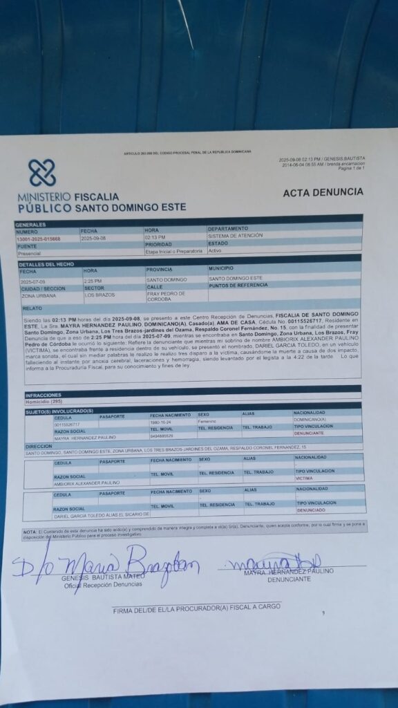 Madre acusa a “Dariel” por muerte de su hijo en SDE; pide se haga justicia - Noticias de hoy en República Dominicana | De Último Minuto