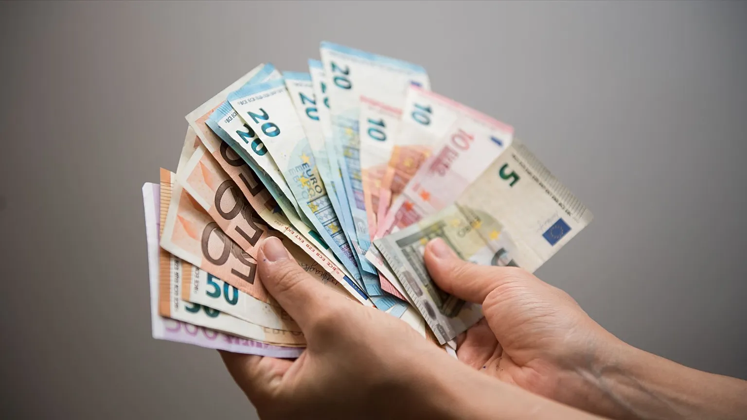Billetes de euro.