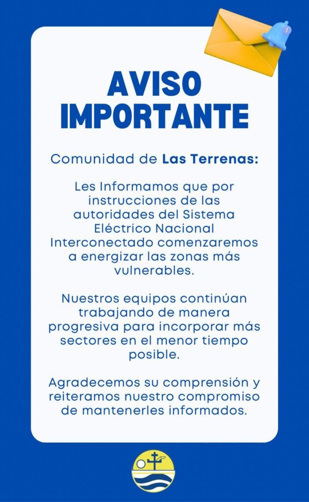 Luz y Fuerza de Las Terrenas aclara situación tras el blackout y explica proceso de restablecimiento eléctrico | 2 | Luz y Fuerza de Las Terrenas aclara situación tras el blackout y explica proceso de restablecimiento eléctrico - Noticias de hoy en República Dominicana | De Último Minuto