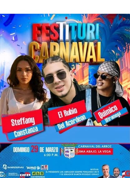 Festituricarnaval encenderá el fin de semana con tres grandes conciertos - Noticias de hoy en República Dominicana | De Último Minuto