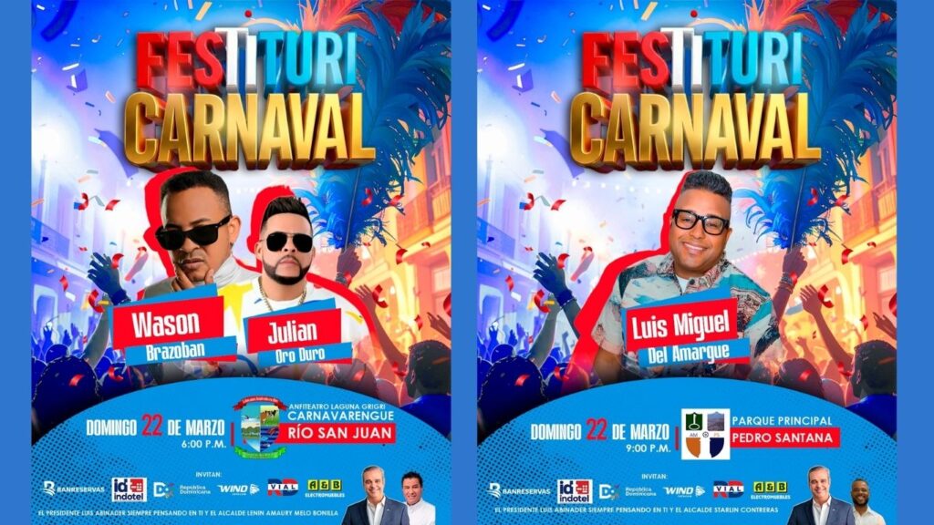 Conciertos del FESTITURICARNAVAL continúan por todo el país | 2 | Conciertos del FESTITURICARNAVAL continúan por todo el país - Noticias de hoy en República Dominicana | De Último Minuto