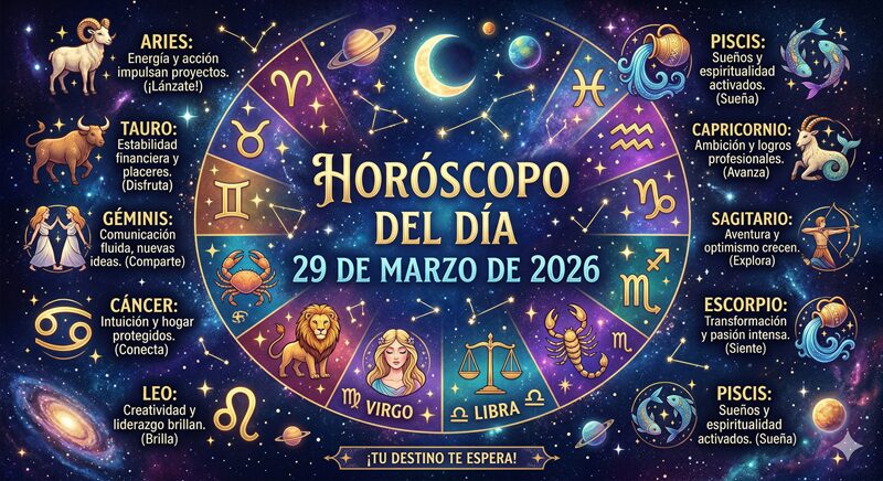 Horóscopo del 29 de marzo de 2026