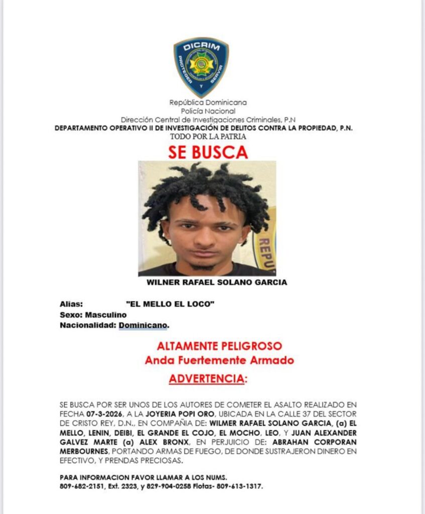 Recluso de La Victoria señalado como autor intelectual de asalto a joyería en Cristo Rey | 3 | Recluso de La Victoria señalado como autor intelectual de asalto a joyería en Cristo Rey - Noticias de hoy en República Dominicana | De Último Minuto