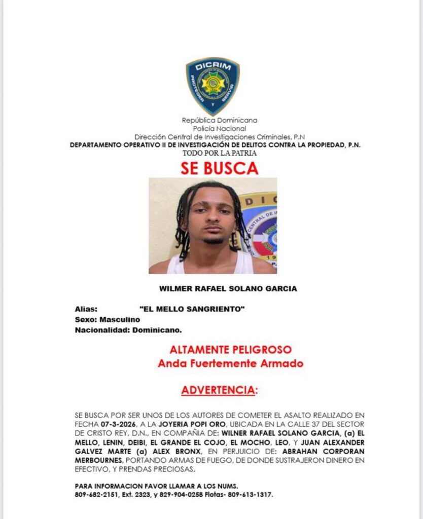 Recluso de La Victoria señalado como autor intelectual de asalto a joyería en Cristo Rey | 4 | Recluso de La Victoria señalado como autor intelectual de asalto a joyería en Cristo Rey - Noticias de hoy en República Dominicana | De Último Minuto