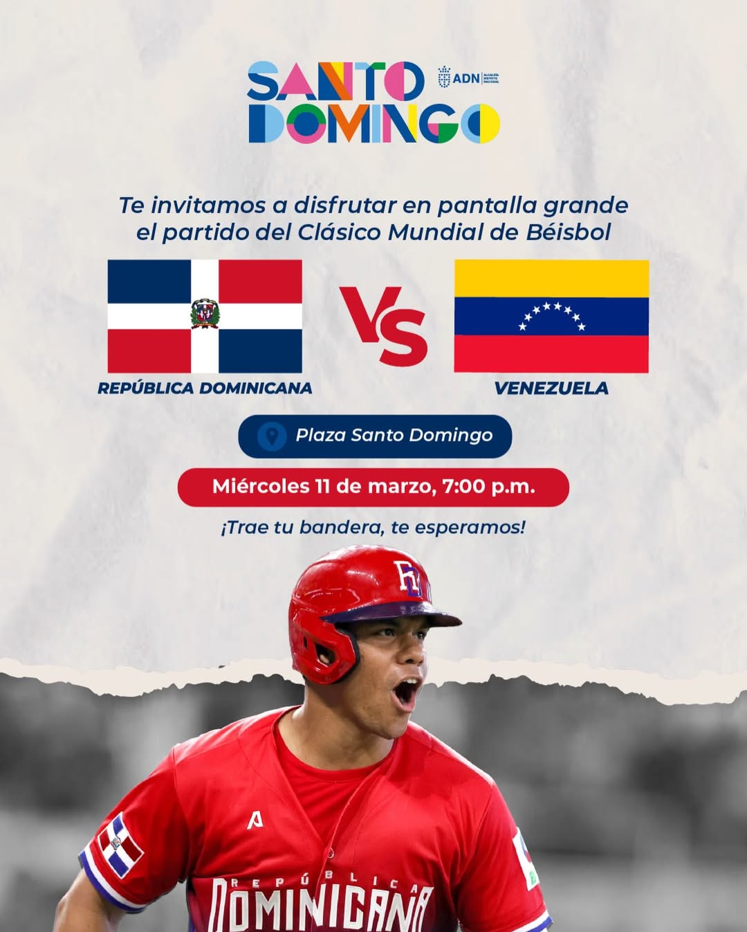 Alcaldía del DN proyectará juego RD Vs. Venezuela en la Plaza Santo Domingo del malecón - Noticias de hoy en República Dominicana | De Último Minuto