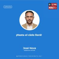 ¡Hasta el cielo lloró!