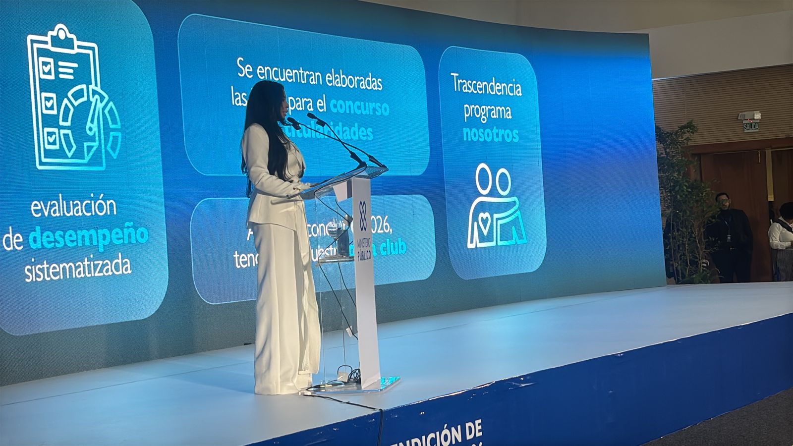 Yeni Berenice afirma MP impulsa “revolución institucional” durante Rendición de Cuentas 2026