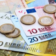 Billetes de euro.