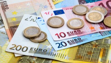 Billetes de euro.