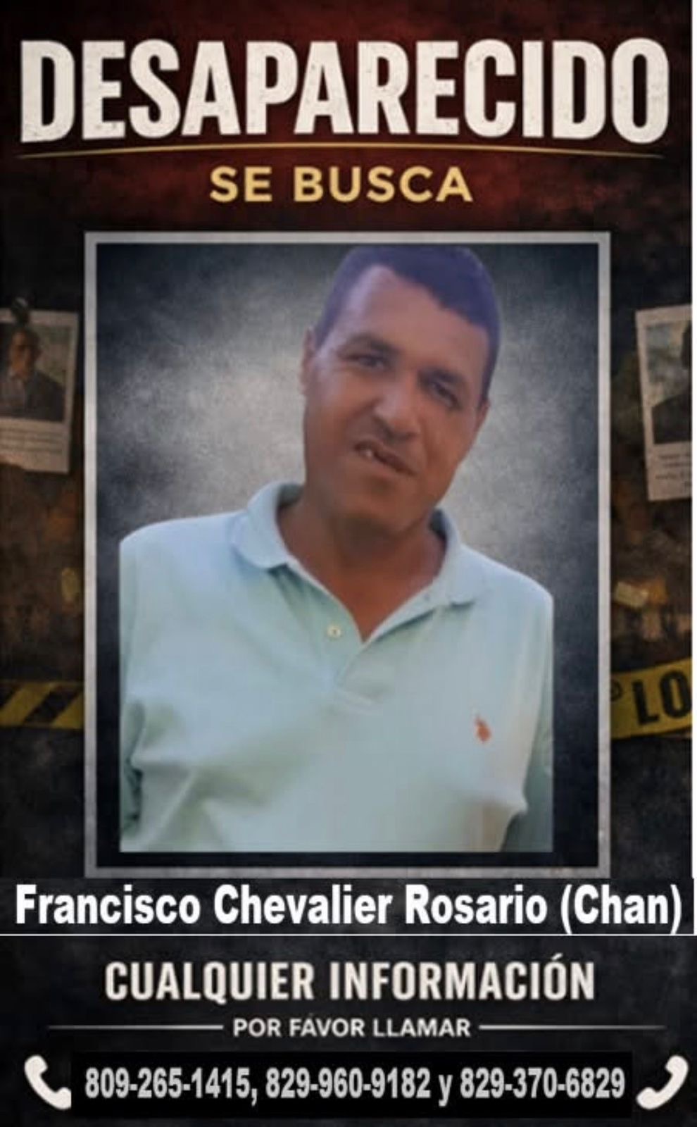 Reportan como desaparecido a hombre que salió con rumbo desconocido en Villa Altagracia