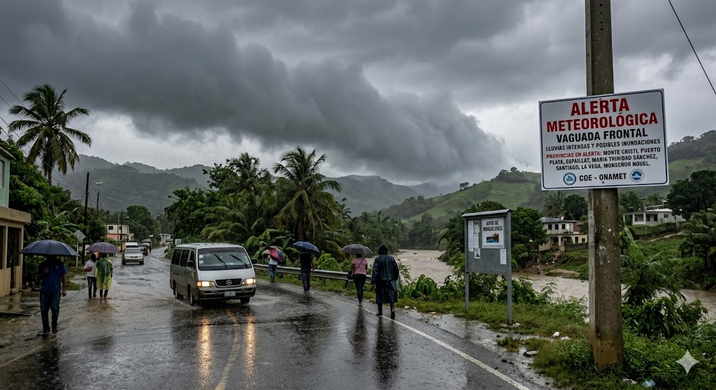 Vaguada frontal provoca lluvias y mantiene alertas meteorológicas en varias provincias del país