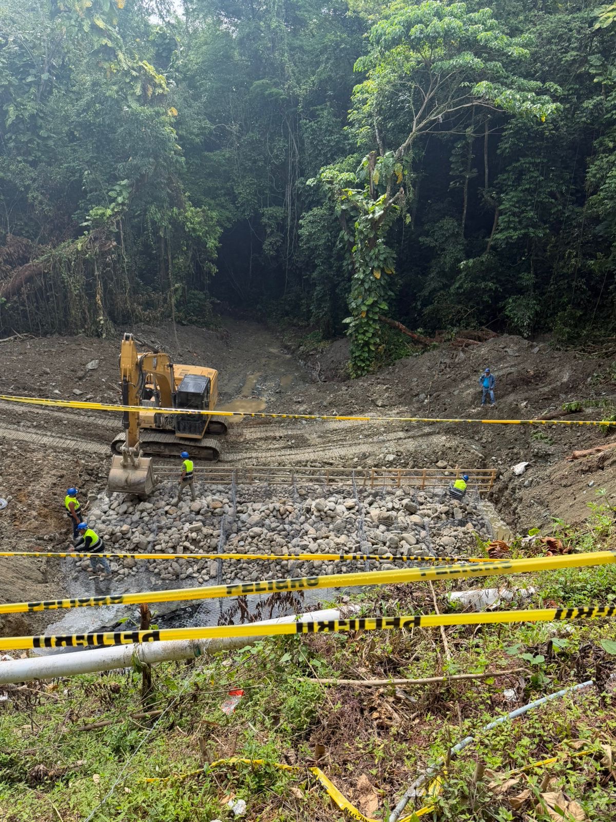 Obras Públicas interviene derrumbe en calle La Isabel de Pedro Brand tras intensas lluvias - Noticias de hoy en República Dominicana | De Último Minuto