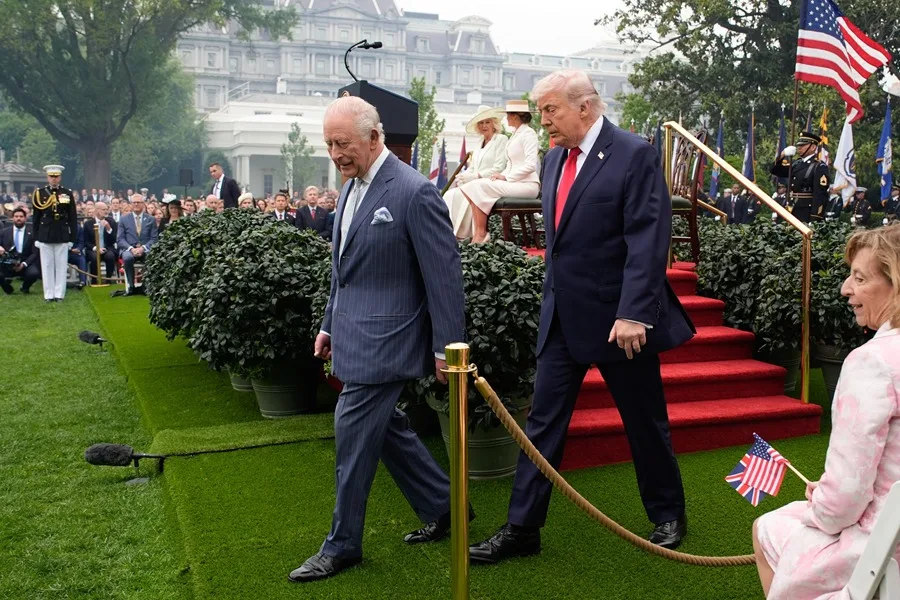 Los Trump reciben a Carlos III y Camila en una ceremonia de honor en la Casa Blanca - Noticias de hoy en República Dominicana | De Último Minuto