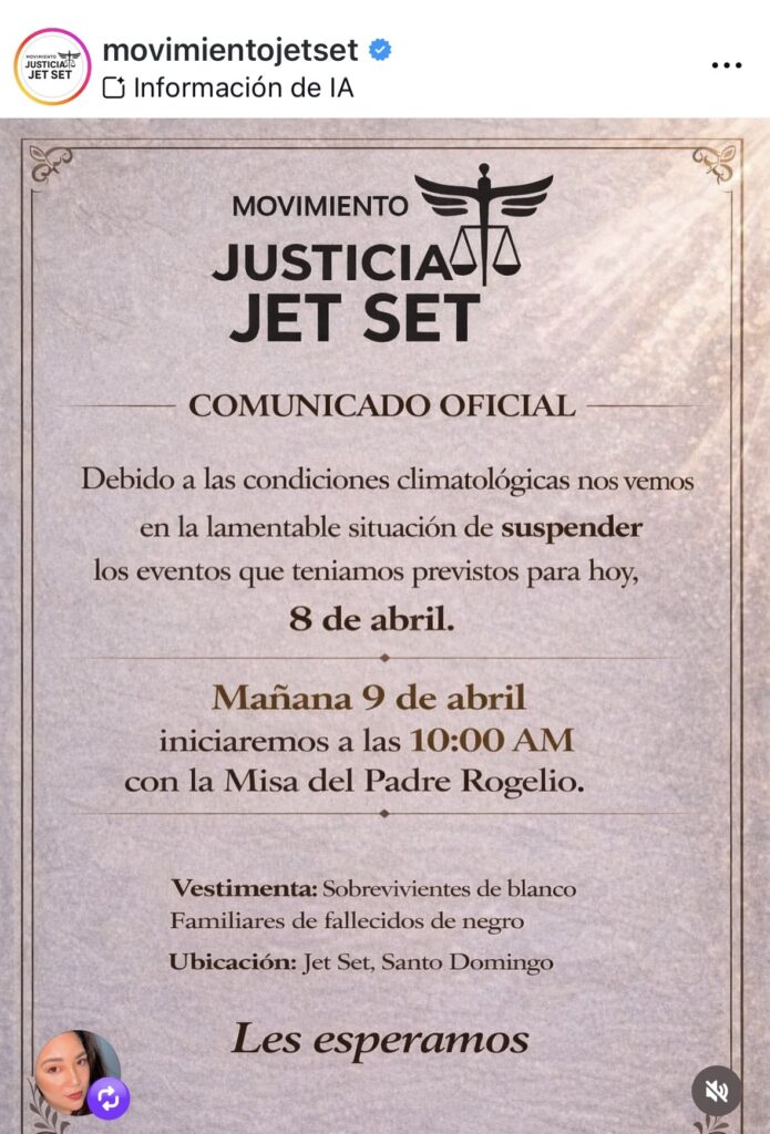 Posponen acto conmemorativo por aniversario de la tragedia del Jet Set por condiciones climáticas adversas | De Último Minuto | Noticias República Dominicana