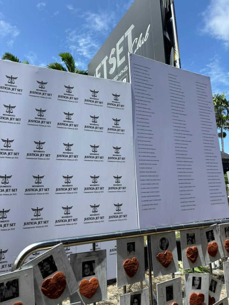 Persisten actos de recuerdo en la “zona cero” del Jet Set tras cese de lluvias; mantienen montaje para misa - Noticias de hoy en República Dominicana | De Último Minuto