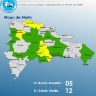 ¡Vaguada no da tregua! El COE eleva a 5 las provincias en alerta amarilla y mantiene 12 en verde