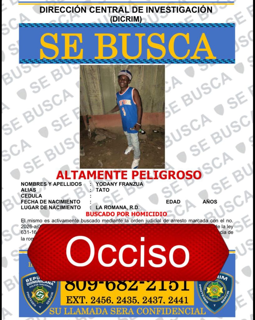 Nacional haitiano prófugo por homicidio y robo cae abatido al enfrentar patrulla de la Dicrim en Batey Cacata, La Romana - Noticias de hoy en República Dominicana | De Último Minuto