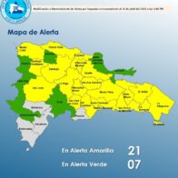 COE coloca 20 provincias en alerta amarilla ante amenaza de fuertes lluvias