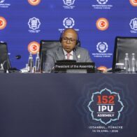 Alfredo Pacheco preside 152.ª Asamblea de la Unión Interparlamentaria en Estambul, Turquía