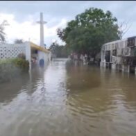 Lluvias colapsan Santiago: calles se convierten en ríos y cementerio queda bajo agua