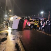 Patana se vuelca en la avenida George Washington y provoca congestión vehicular - Noticias de hoy en República Dominicana | De Último Minuto