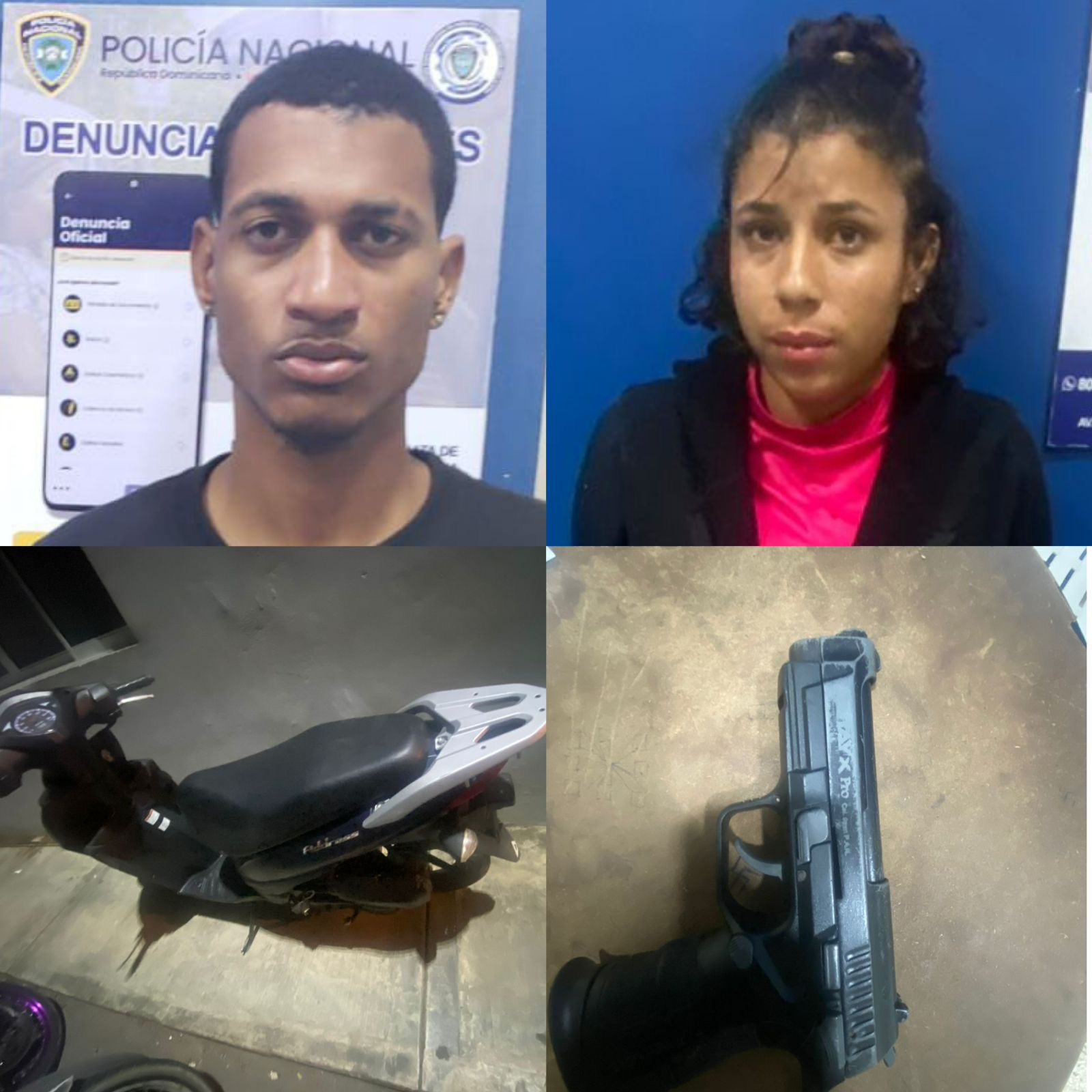 PN detiene un hombre y una mujer tras presunto atraco en banca de apuesta y sustraer una pasola - Noticias de hoy en República Dominicana | De Último Minuto