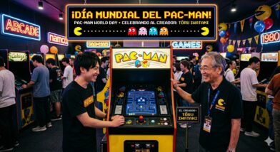 Día Mundial del Pac-Man. Videojuego arcade creado por el diseñador de videojuegos Tōru Iwatani