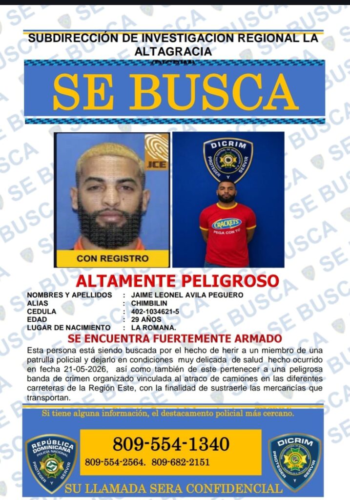 Policía busca a tres hombres por ataque armado contra patrulla en Higüey - Noticias de hoy en República Dominicana | De Último Minuto