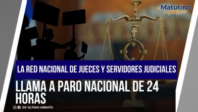 LA RED NACIONAL DE JUECES Y SERVIDORES JUDICIALES LLAMA A PARO NACIONAL DE 24 HORAS I EL MATUTINO - Noticias de hoy en República Dominicana | De Último Minuto