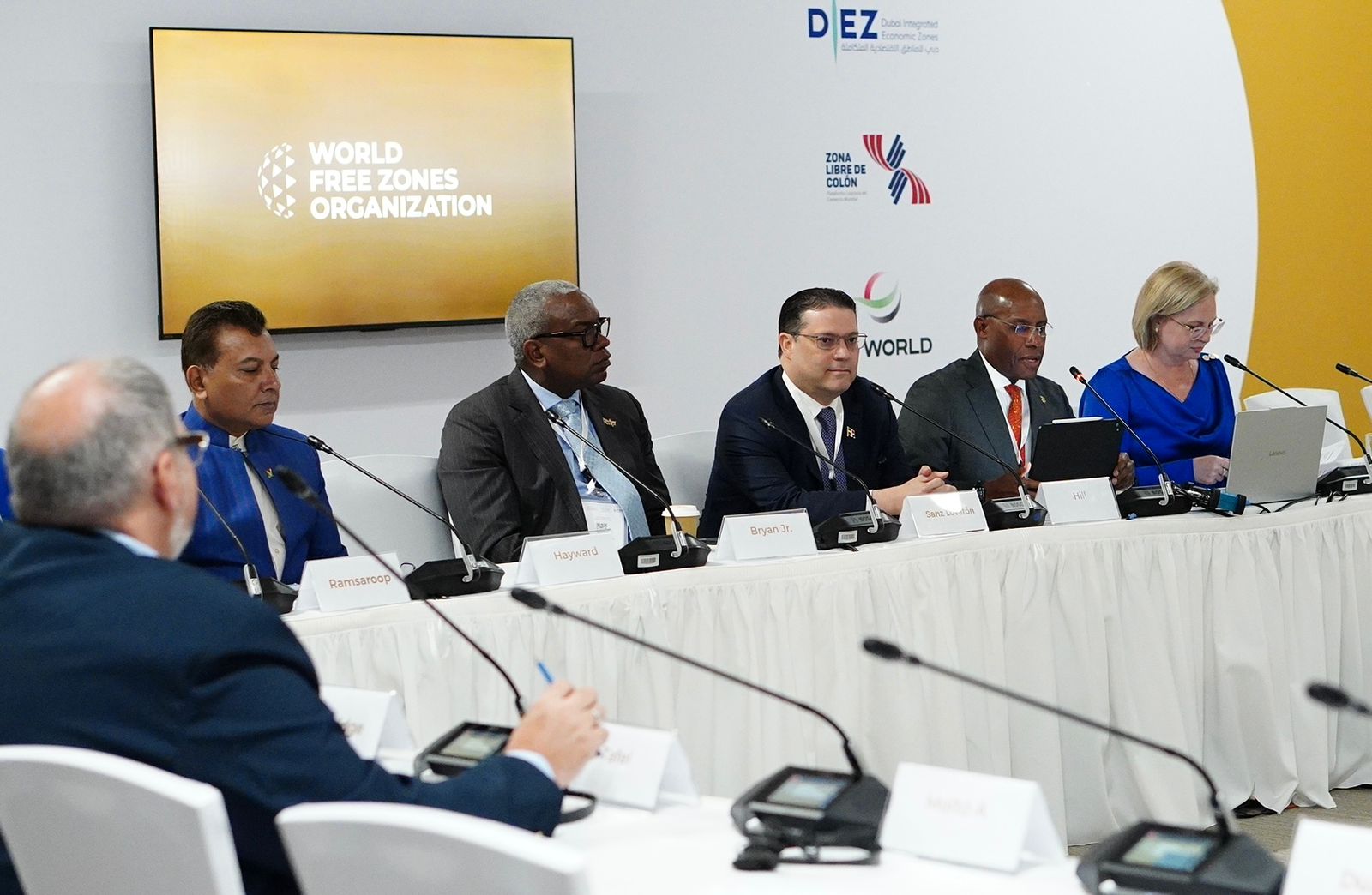 El ministro de Industria, Comercio y Mipymes (MICM), Yayo Sanz Lovatón, durante su participación en la Mesa Redonda Ministerial Latinoamericana.