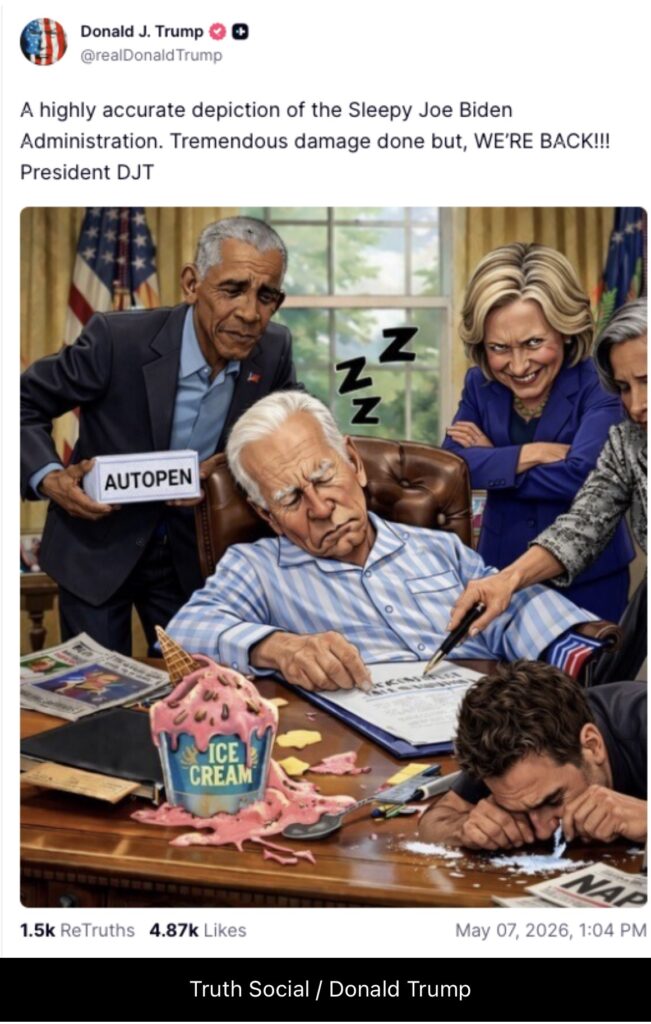Trump ataca a Biden con una imagen de IA que muestra a su hijo Hunter consumiendo droga - Noticias de hoy en República Dominicana | De Último Minuto