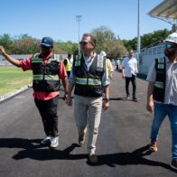 Ito Bisonó recorre y supervisa trabajos en el Centro Olímpico; pabellón de karate presenta 95% de avance