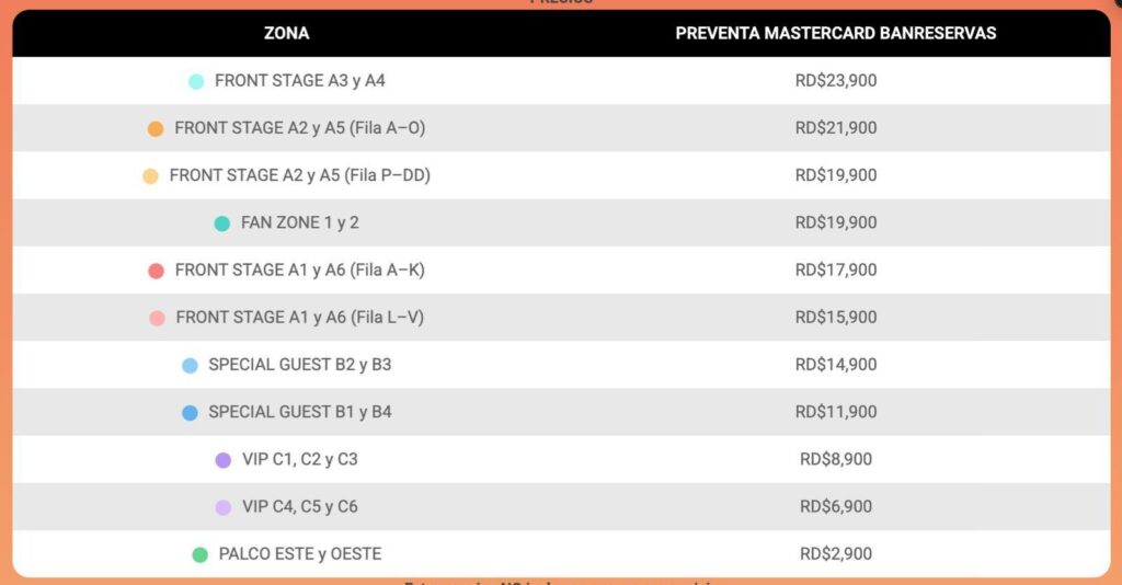 Boletas para concierto de Karol G en RD van desde RD$2,900 hasta RD$23,900; preventa ya inició - Noticias de hoy en República Dominicana | De Último Minuto