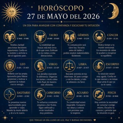 Horóscopo del 27 de mayo de 2026