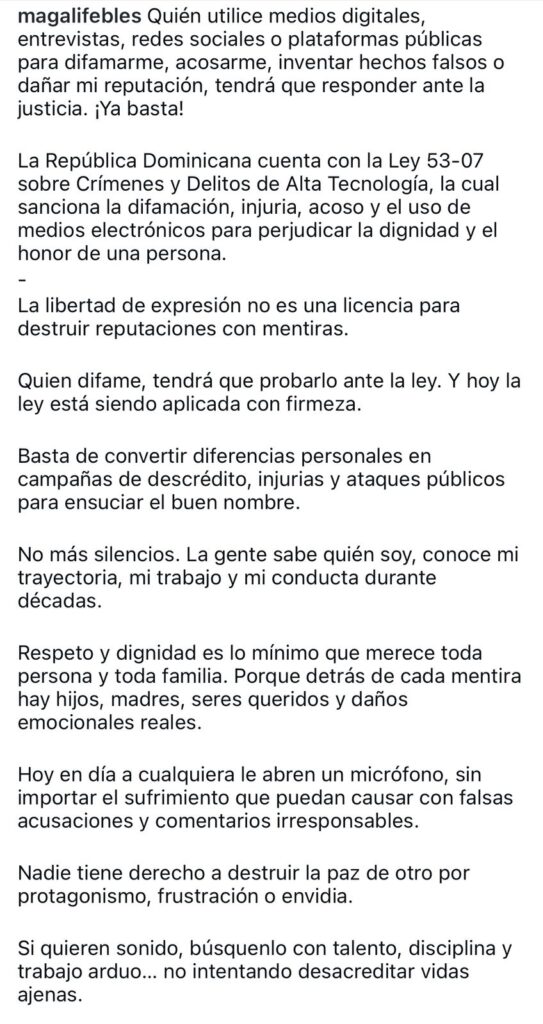 Magali Febles cita al diseñador Keyther Estevez por presunta difamación - Noticias de hoy en República Dominicana | De Último Minuto