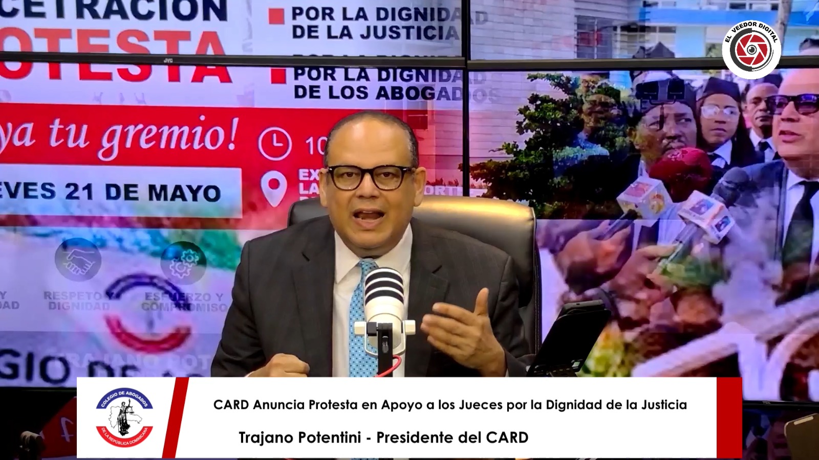 CARD convoca protesta frente a la Suprema Corte en respaldo a jueces y abogados