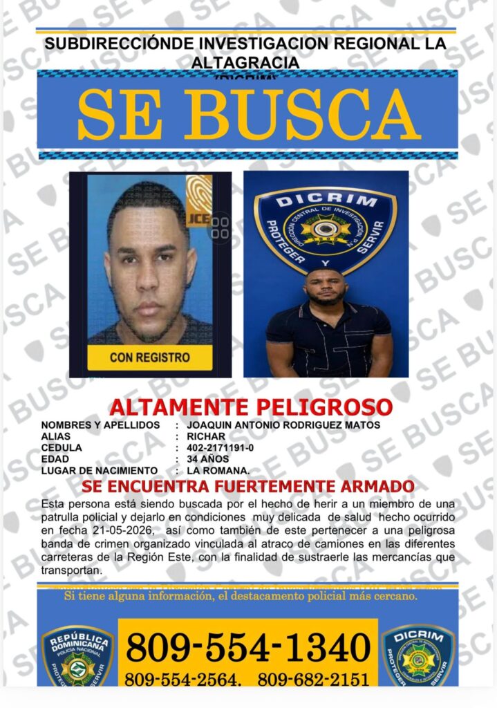 Policía busca a tres hombres por ataque armado contra patrulla en Higüey - Noticias de hoy en República Dominicana | De Último Minuto